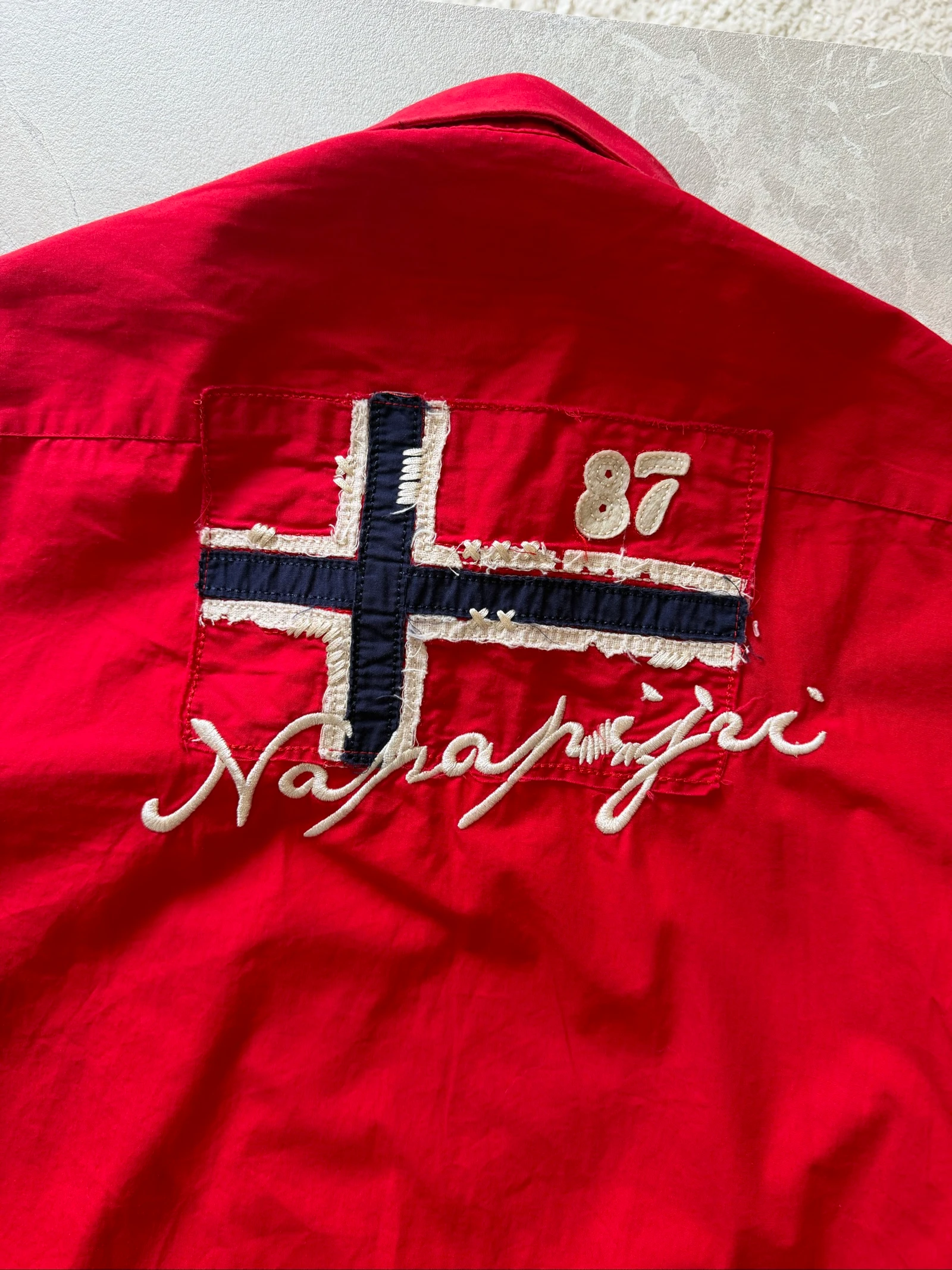 Napapijri rood overhemd maat XXL - zeer goede staat – photo 6